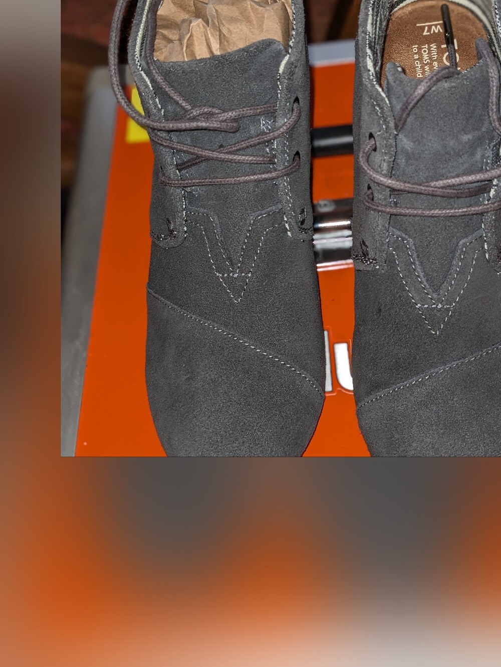 NWOT TOMS suede chukka/desert-style booties. Women’s Size 7 NEW